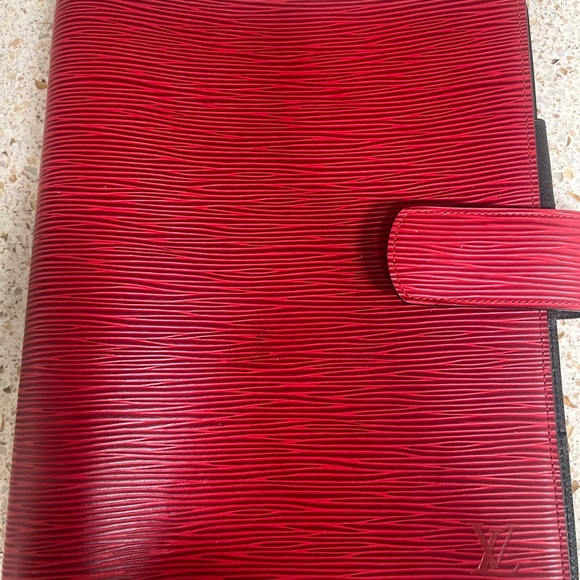 Louis Vuitton Red Epi Leather Wallet